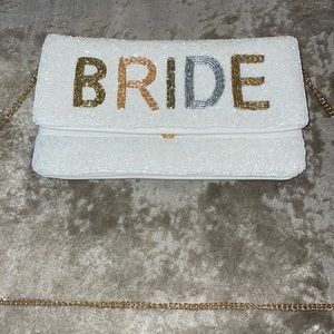 NWT Beaded bride purse